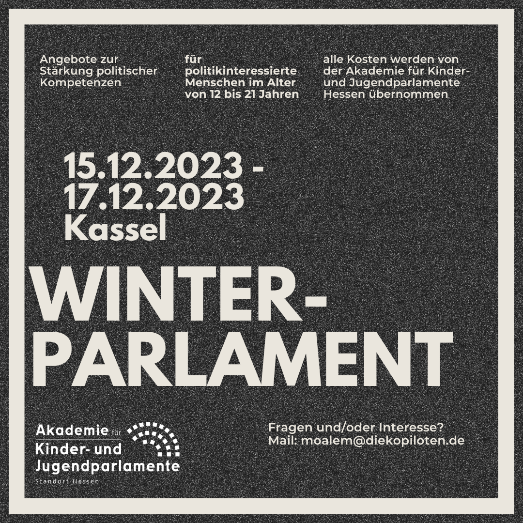 Anzeige zum Winterparlament der Kopiloten 2023